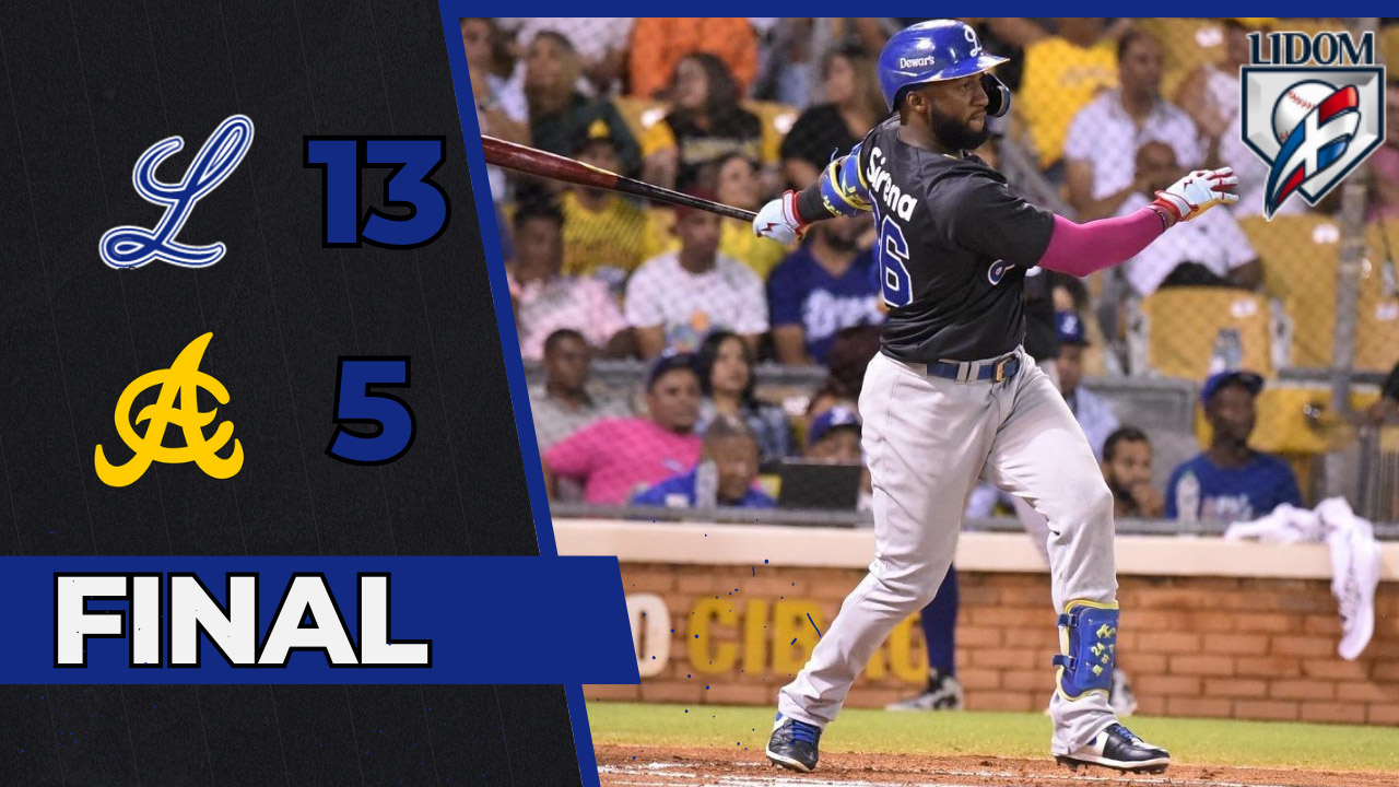 Los Tigres del Licey produjeron 13 carreras producto de 16 imparables