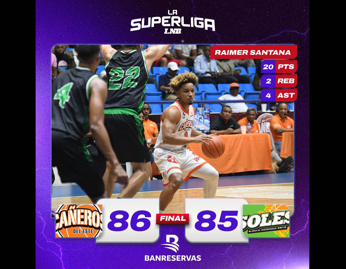 Cañeros y Soles tuvieron un cerrado partido