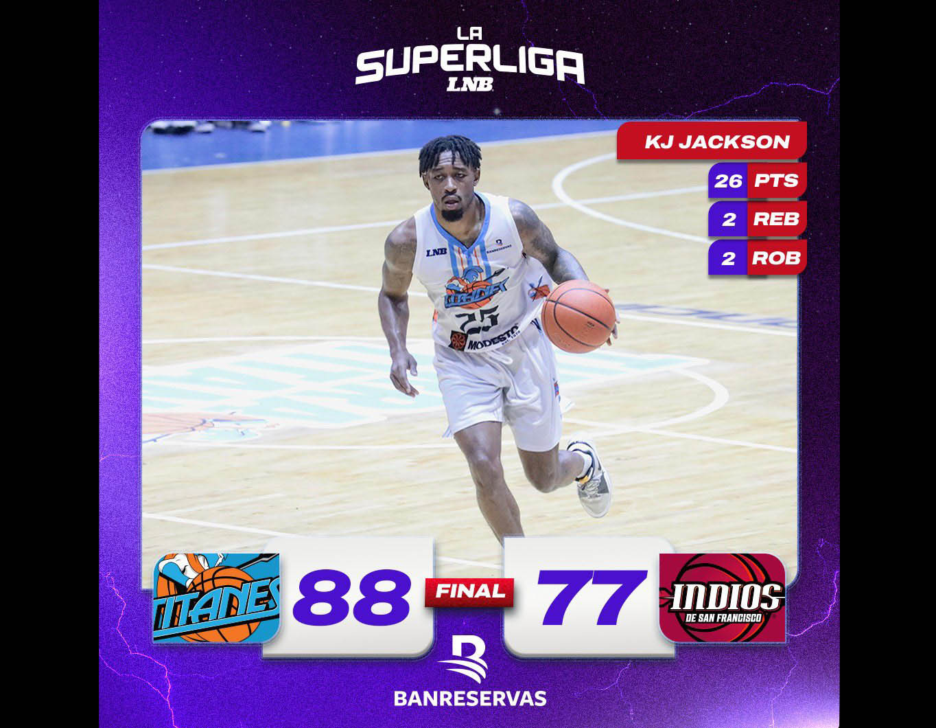 KJ Jackson fue la figura clave de la victoria