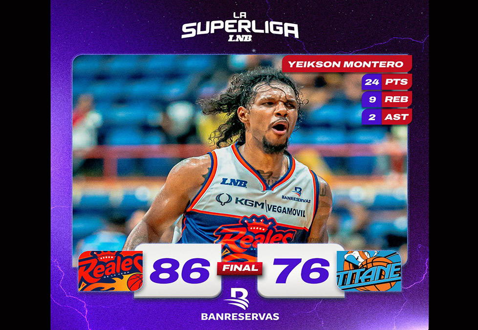 Yeikson Montero tuvo su mejor partido de la temporada con 24 puntos y 9 rebotes