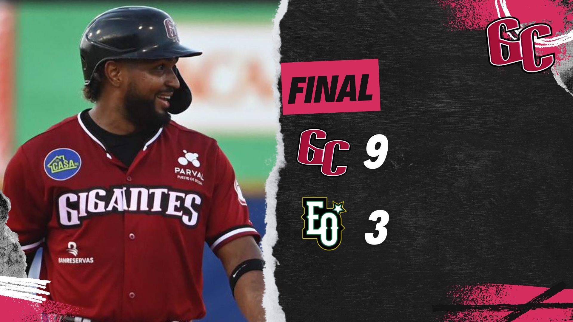 Kelvin Gutiérrez se hizo sentir en la victoria de los Gigantes