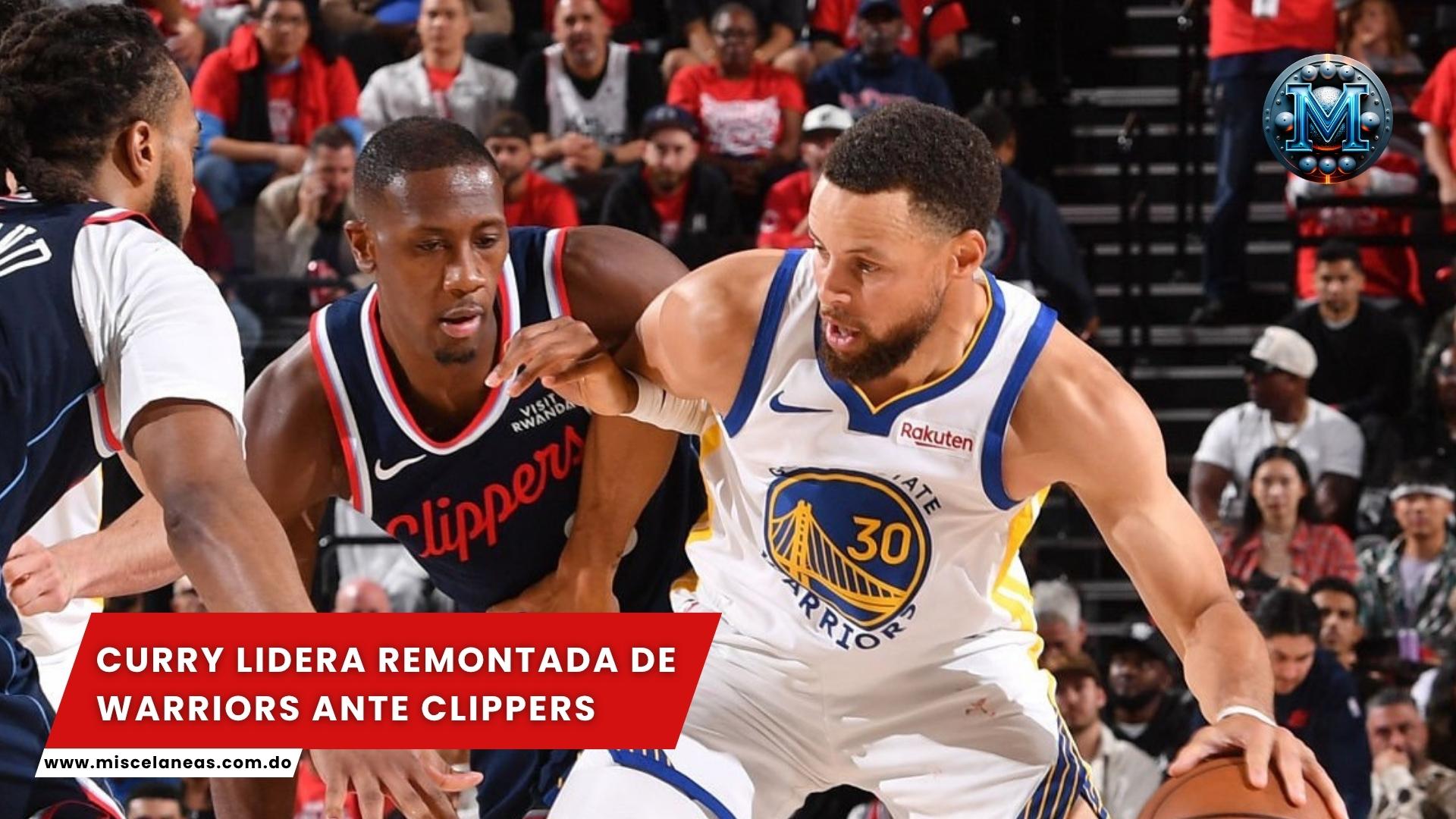 Curry lidera remontada de Warriors ante Clippers